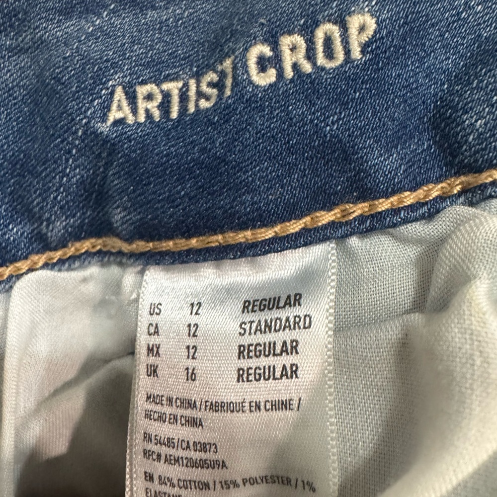 American Eagle Outfitters Relaxed Ripped Blue Jeans Vintage Y2K. - Picture 4 of 4